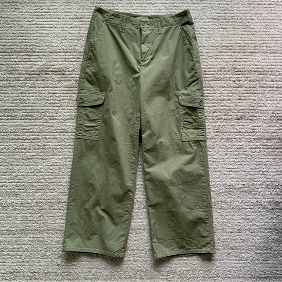 L’Agence Zoella High Rise Trek Trouser Green NWOT Size 27 - Picture 1 of 6